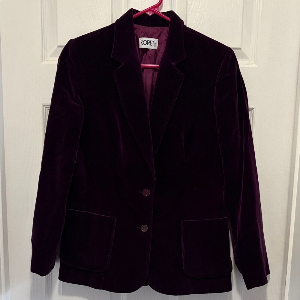 Koret vintage velvet jacket small